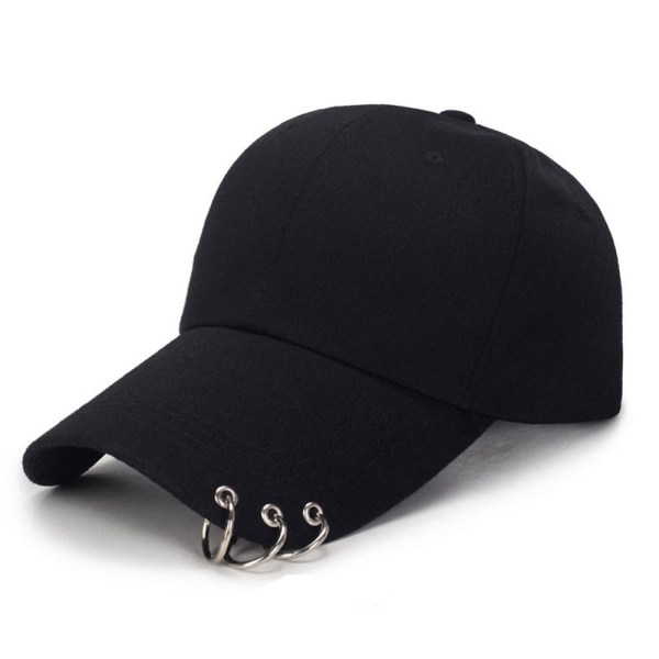 Dam Herr Hip Hop Kpop Snapback Baseballkeps Enfärgad Med Ring Sport Dans Resa Älskare Pappa Hatt Kepsar Streetwear Justerbar 17032302-Pink