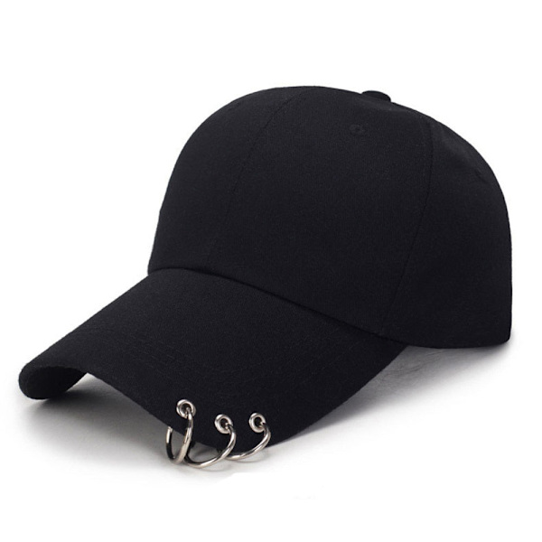 Dame Herre Hip Hop Kpop Snapback Baseball Kasket Ensfarvet Med Ring Sport Dans Rejse Elsker Far Hat Kasketter Streetwear Justerbar 17031401-No