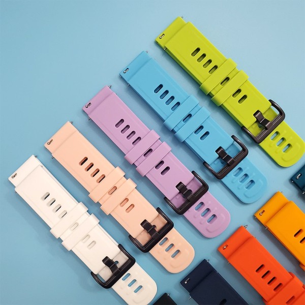 Klockarmband för Xiaomi Huami Amazfit Smart Watch Silikonarmband till Amazfit Bip GTR 47 mm 42 mm GTS 2 2e Stratos armband Navy blue For Amazfit GTS 2