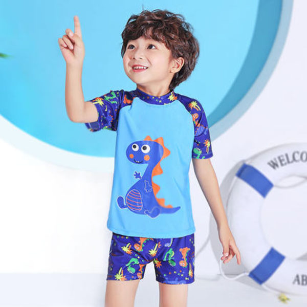 Poikien Uimapuku Split Aurinkosuoja Uima-asu 2330 Blue XL  105-115cm