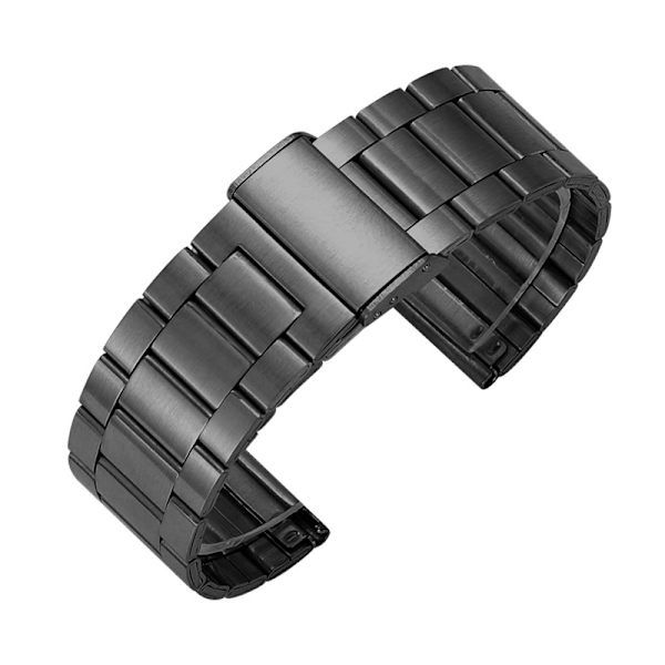 Klockarmband för Apple Watch iWatch Passande storlek 38-40-41mm s10-42mm Svart - Tre-pärlig Huawei spänne