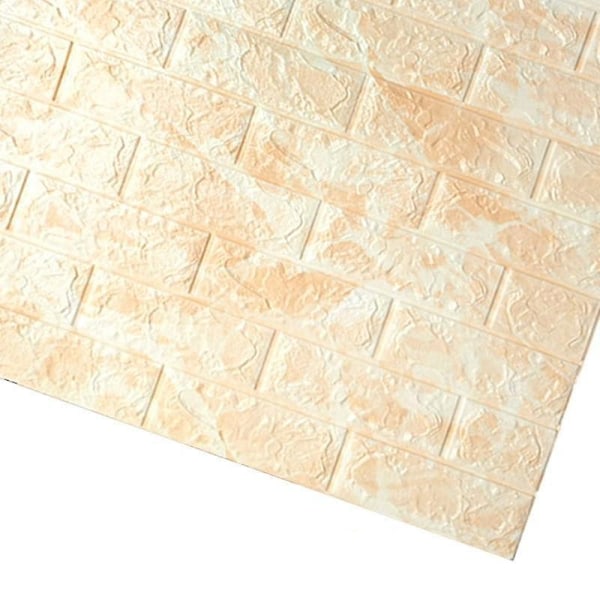 Vattentät, 3D-tapet i tegelstensstil LxH 70 x 7cm / D01-Marble-Khak LxH 70 x 7cm / D01-Marble-Khak