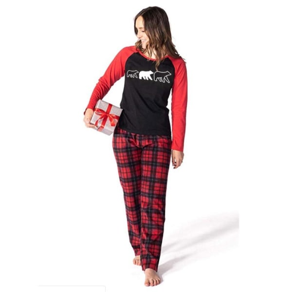 Julpyjamas Matchande Familjepyjamas Set Nya Jul Sovkläder Nattkläder Mjuk Bomull Kid S1