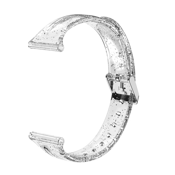 Silikone TPU transparent urrem til Apple og Samsung ure 38/40 glitter transparent