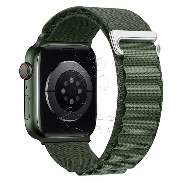Kellon ranneke Apple Watch iWatch 38/40/41/42mm Vihreä