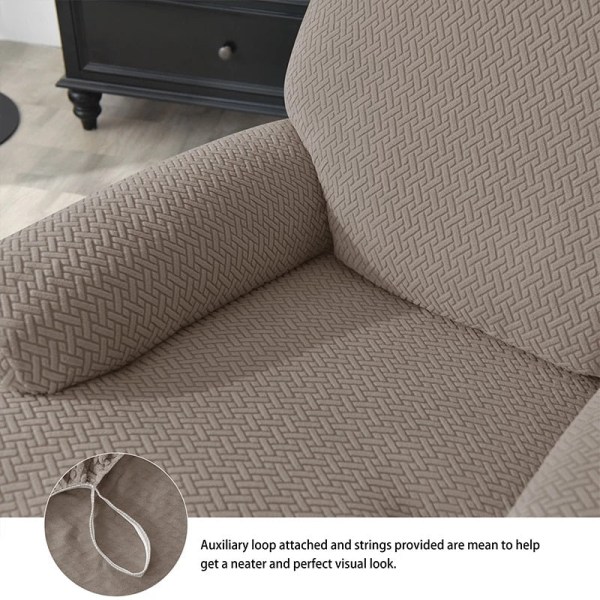 Fåtöljöverdrag för vardagsrum, elastiskt överdrag för vilstol, avkopplande sofföverdrag, relaxfåtöljöverdrag Beige