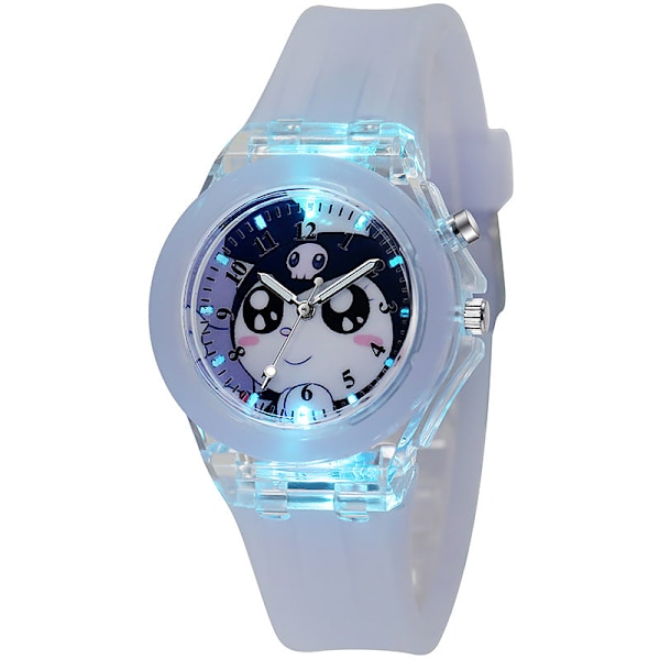 Studerende Børn Ur Sødt Tegneserie Silikone LED Ur Dukkeur Pink Melody