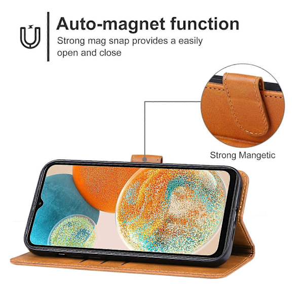 Läderfodral för Samsung Galaxy A23 5G Brown