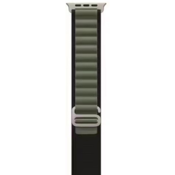 Klockarmband för Apple Watch iWatch för S10-42mm 38/40/41mm svart med grön