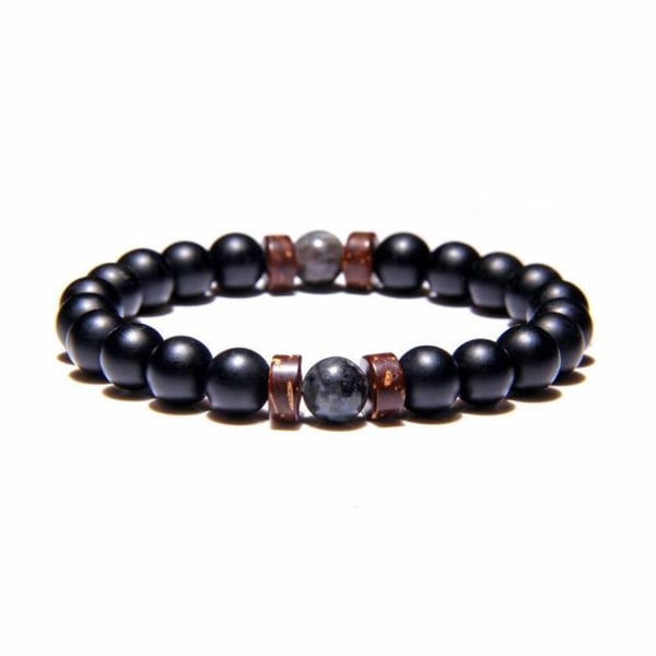 Pärlarmband för män Naturlig vulkanisk sten Pärla Tibetansk Buddha chakra Lavasten Diffuser Armband Herr Mode Nya Smycken Style 11