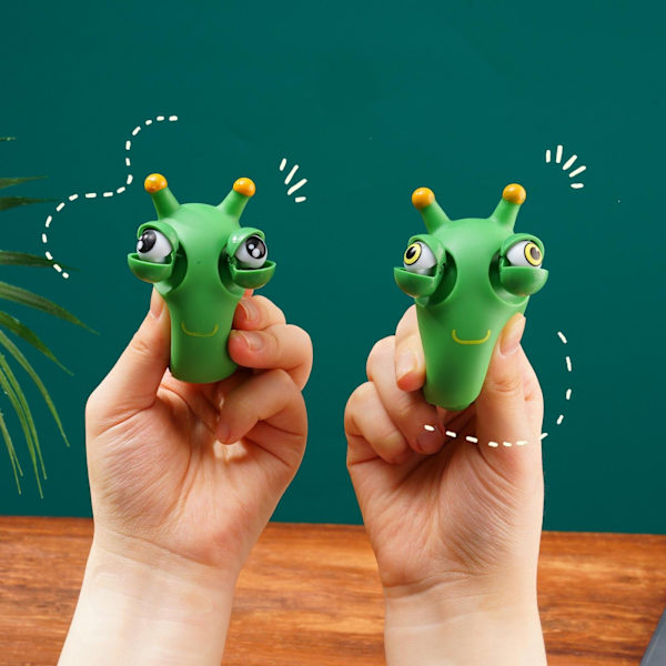 2kpl Hauska Silmämuna Pomppiva Puristuslelu Ruohomato Nipistä Squishy Fidget Lelu Stressinpoisto Silmän Pomppiminen Lapsille Aikuisille 2pcs Mix As photo