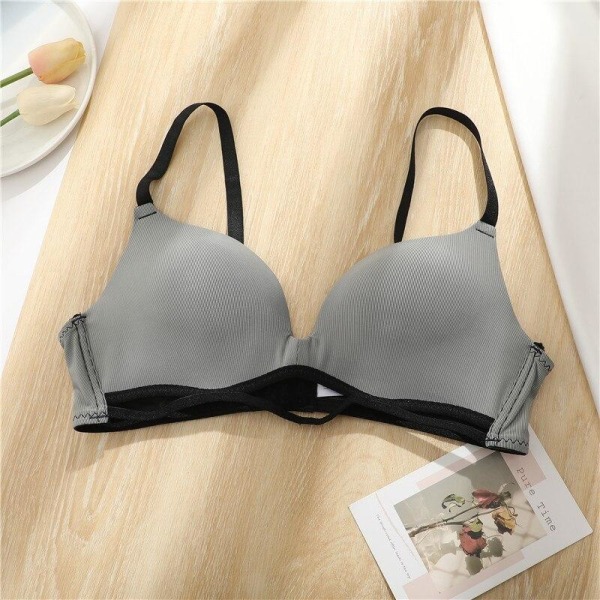 FINETOO Seamless Dam BH Sexig Push Up BH Kvinn BH Underkläder Underkläder för Kvinnlig Sport Sovkläder BH 32-38 Bralette Grey 38A/B