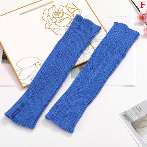 Säärystimet Saappaansuojat Naisille Reidenkorkuiset Lämpimät Neulotut Polvisukat Mustat Jalkojenlämmittimet Naisille Joululahjat F 1 pair  Leg Warmers