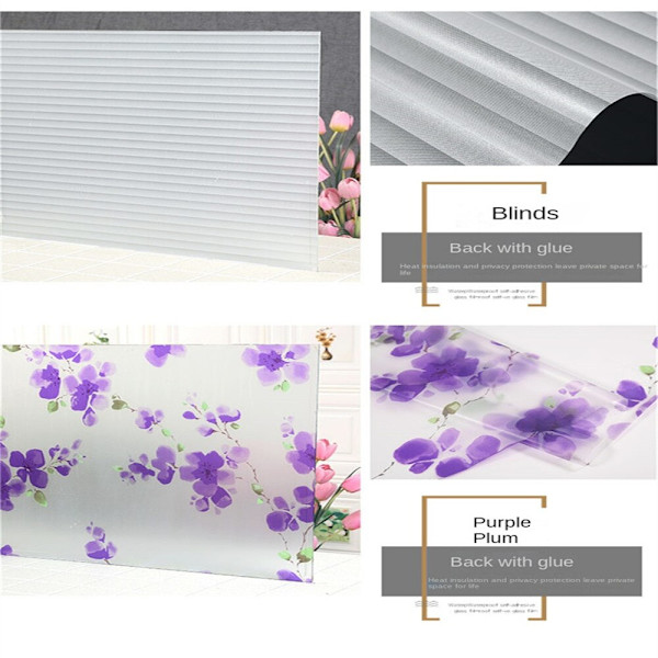 Ikkunan yksityisyyskalvo - Vinyyli itseliimautuvat läpinäkymättömät lasitarrat Aurinko UV-suoja Lämmönsäätö Ovipeitteet Tarrat kotiin toimistoon F 60x200cm