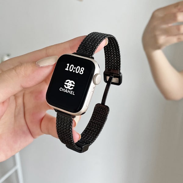Urrem til Apple Watch iWatch til Series 10 42mm urrem sort