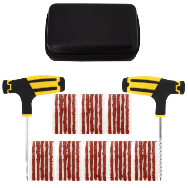 Bil Däck Reparationsverktyg Kit Dubbsats Auto Cykel Punktering Plugg Garage Nåltång Vakuumfilm Spikskruvar Med Förvaringsväska Overseas CASE-C-39PCS-Pliers