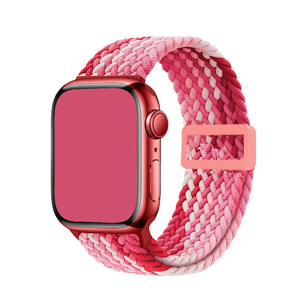 Klockarmband för Apple Watch iWatch 38/40/41MM Plast inre magnet Jordgubbsröd