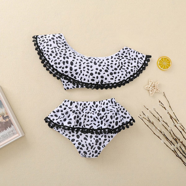 Badedragt Børne Delt Bikini Ko Delt Badetøj Swimwear 90cm