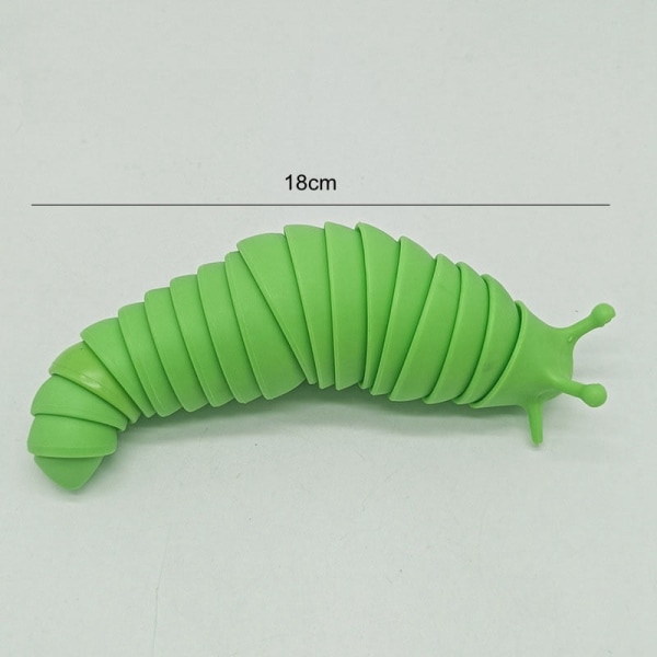 18CM 14CM Färgglad Fidget Toy Slug Ledad flexibel 3D Slug Hummer Shark Fidget Toy Relief Anti-ångest Sensoriska barnleksaker 18cm-8