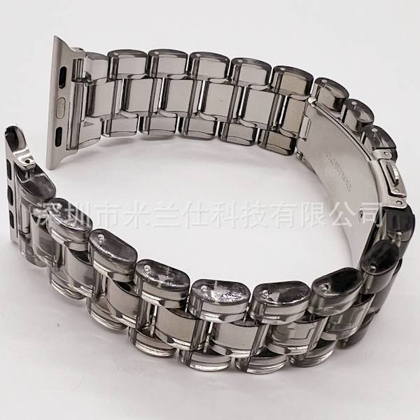 Klockarmband för Apple Watch iWatch 38/40/41/42mm-S10 Transparent Svart