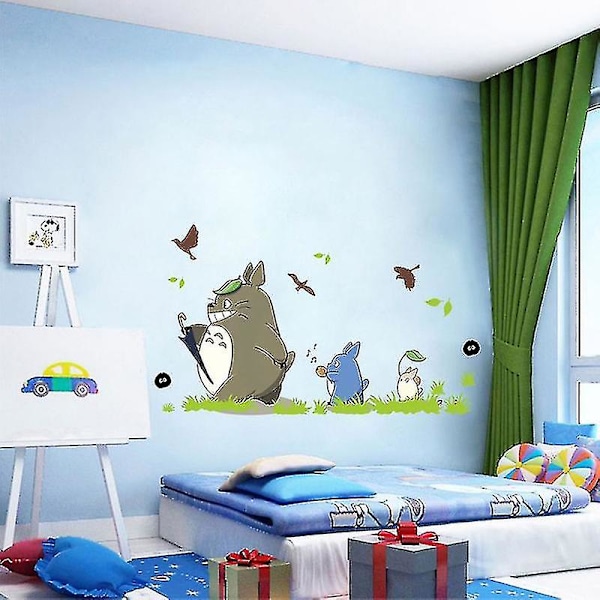 Piirretty animaatio vinyyli Totoro seinätarra koriste tapetti
