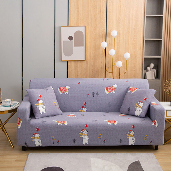 Tygsofföverdrag Kombination Imperial Konkubin Enkel Fullständig Sofföverdrag Nordisk Stil Elastisk Mjölksilke Sofföverdrag Elegant Double seat: 145-185cm