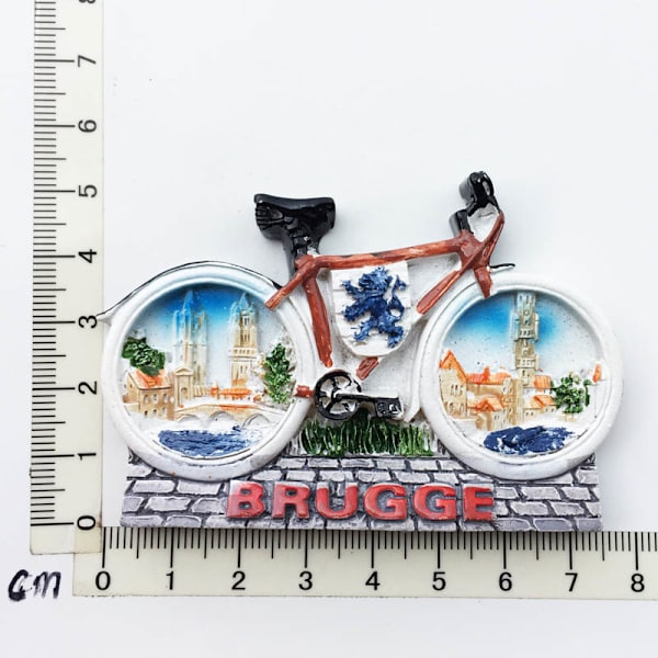 Belgien Ghent Landmark Building køleskabsmagneter Turist souvenir Malet Magnetiske Køleskabsmærkater Samling Dekoration Brussels 2