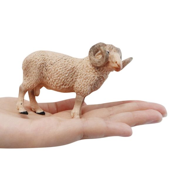 Simulerad Zoo Får Modell Bondgårdsdjur Actionfigur Barn Dockor Leksak Söt Får Figurin Samlarleksaker Gåva Heminredning 3pcs/set