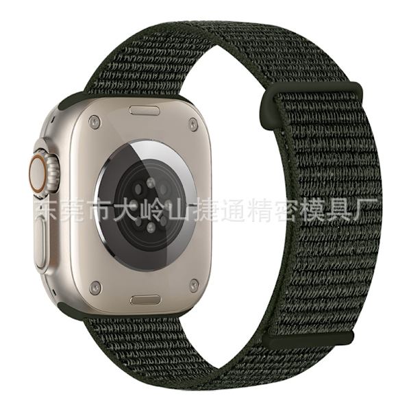 Klockarmband för Apple Watch iWatch 38/40/41/42 S10mm Armégrön
