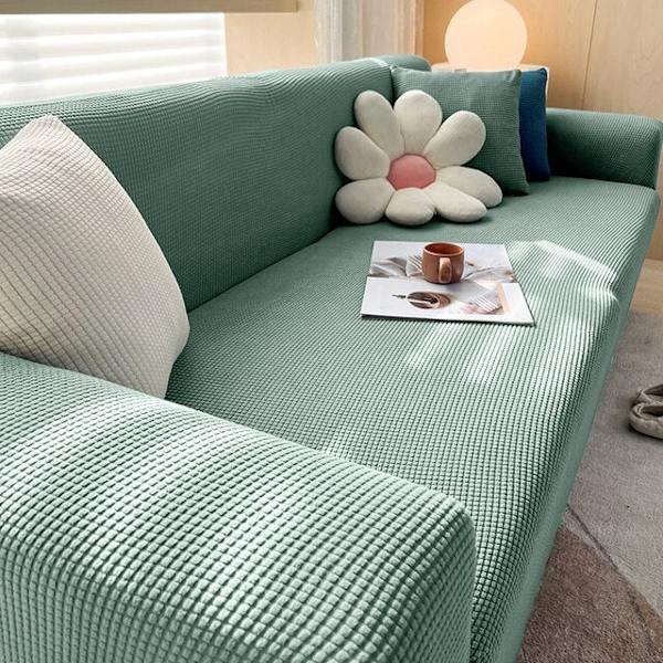 Fløyels Sofabed Trekk Sammenleggbar Armløs Sete Beskyttelse Moderne Stretch Sofabed Trekk Elastisk Plysj Sofabeskyttelse Hjem Bankett Red S  150-185 cm
