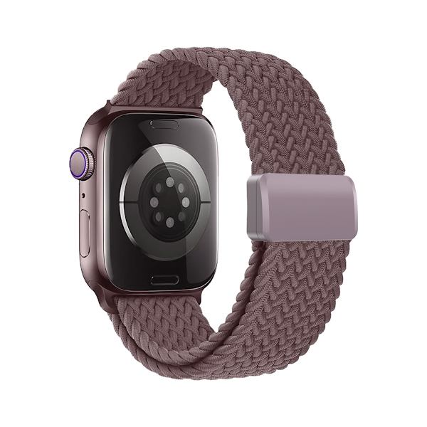 Klockarmband för Apple Watch iWatch 42/44/45/49MM Plast inre magnet Rökig lila