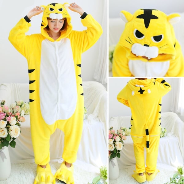 Dragon Onesie Vuxen Djur Unicorn Pyjamas Kostym Varm Soft Stitch Sovkläder Onepiece Vinter Jumpsuit Pijama Cosplay Red Eyed Panda M (Height 158-168CM)