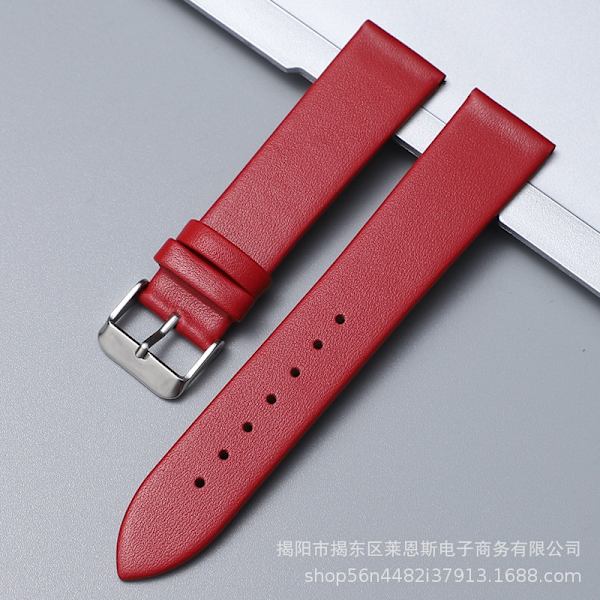 Klockarmband för Apple Watch iwatch Passar 42-44-45-49mm TC-PS röd-silver stiftspänne ultratunn version
