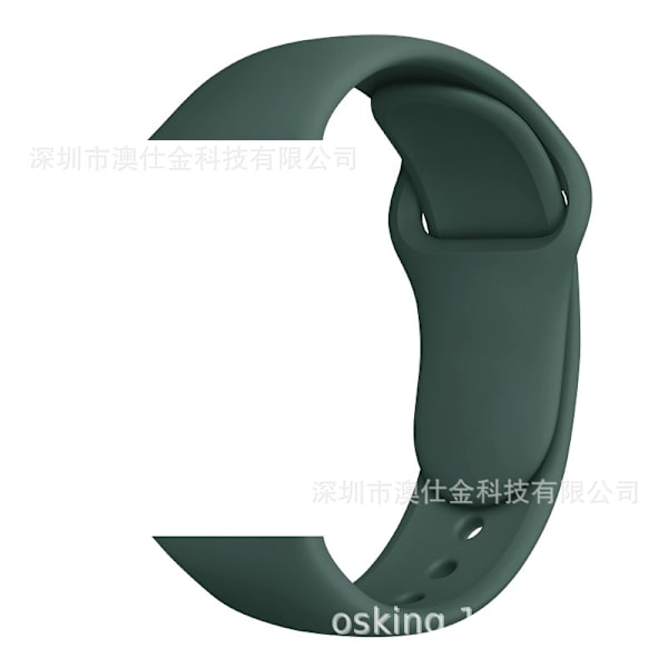 Klockarmband för Apple Watch iWatch 38/40/41/42 S10 M/L Midnattsgrön