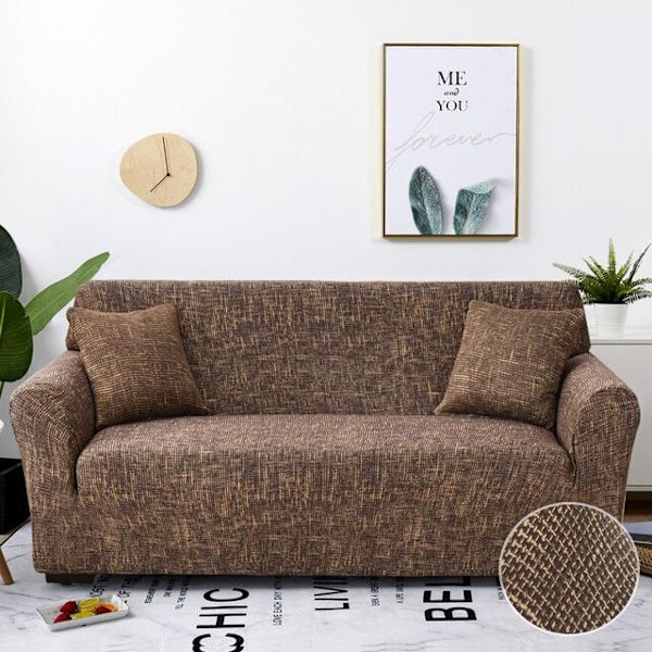 Stretch Rutig Sofföverdrag Elastiska Soffskydd för Vardagsrum funda soffa Stol Sofföverdrag Heminredning 1/2/3/4-sits Color 27 2-seater 145-185cm