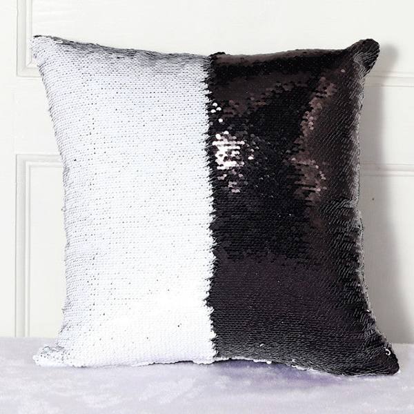 DIY Dekorative Puter For Sofa Moderne Bilde Tilpasning Putetrekk Fargeskiftende Glitter Paljetter 40*40 400mm*400mm as picture