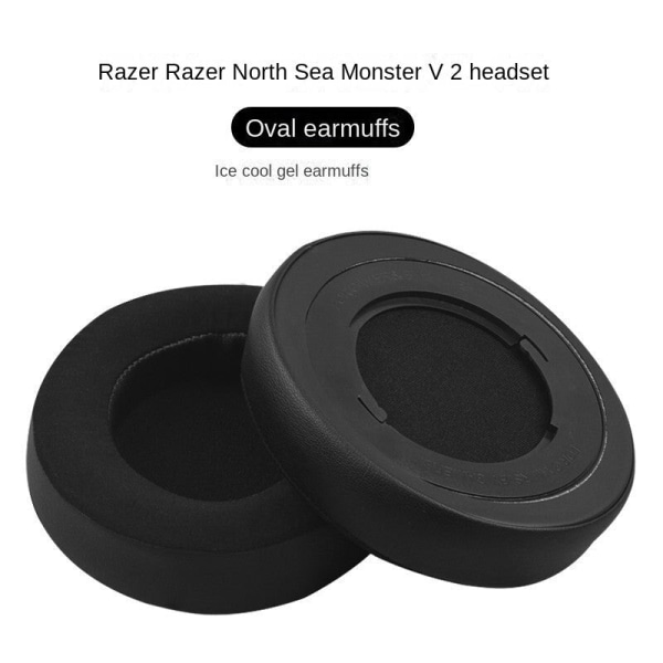 Passar Razer Kraken V2 Hörlurskuddar 7.1 Professional Edition Skumskydd Rosa Kristall Öronmuffar Läderfodral Pink head