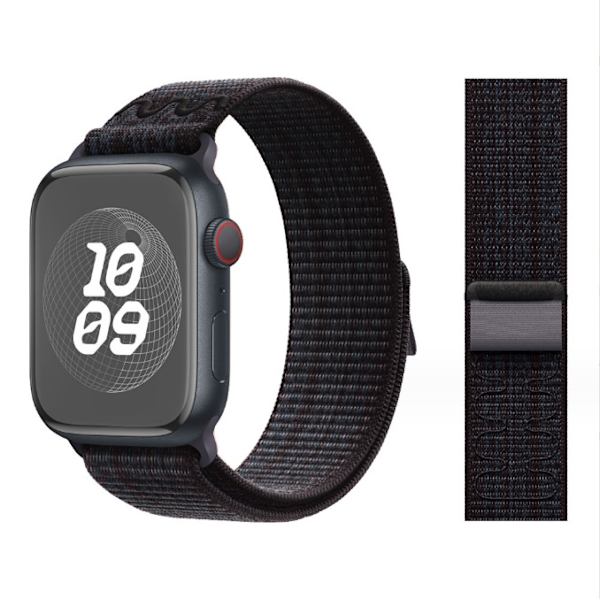 Klockarmband för Apple Watch iWatch 38/40/41/S10-42MM svart med blått
