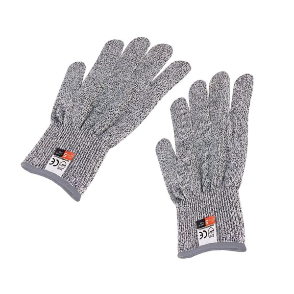 1 par HPPE Køkkenhavearbejde Håndbeskyttende Handsker Slagter Kød Hakning Arbejdshandsker Votter Dame Herre handsker Dropshippin grey XL 2 Pair