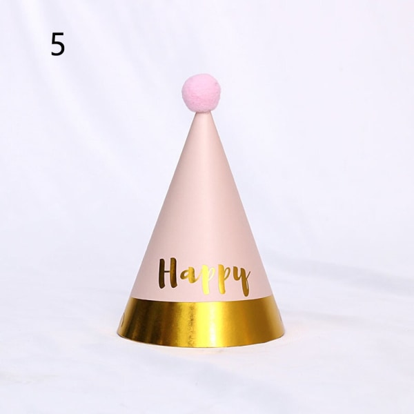 Børnefødselsdagshat Guld Paillet Fødselsdagshuer Prins Prinsesse Krone Fødselsdagsfest Dekoration Søde Kaninhatte Baby Shower Gaver Style  1