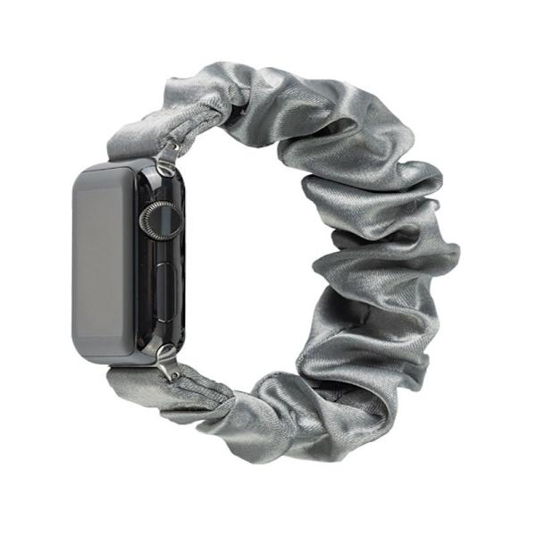 Klockarmband för Apple Watch iWatch 38/40/41mm L stor storlek med förpackning Satänggrå
