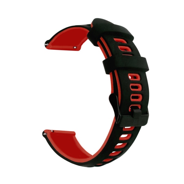 20/22mm Silikonarmband med två färger för Huawei GT2 Gaming 245 Black outside and yellow inside 20mm