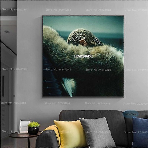 Beyonc Renaissance Beyonc hip-hop musiikkialbumi tähti kangasmaalaus juliste HD-tulosteet seinätaide elämä kodin sisustus Burgundy 35x35 CM Ei kehystä Burgundy 35x35 CM No Frame
