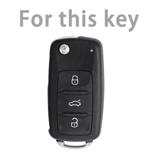 Mjukt TPU Bilnyckelfodral För Polo Tiguan Passat B5 B6 B7 Golf 4 5 6 MK6 Jetta Lavida För Skoda Octavia Red case