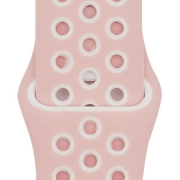 Klockarmband för Apple Watch iWatch för S10-42mm 38/40/41mm-S 24 rosa + vit