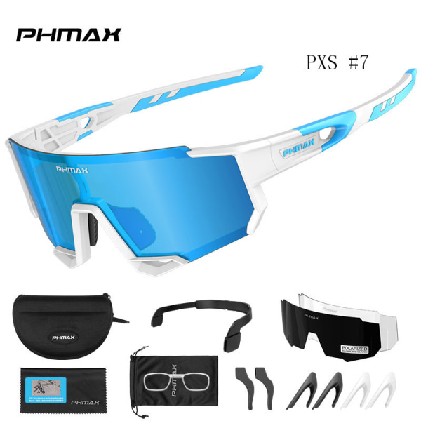 Sport utomhusglasögon för ridning 3 linsglasögon polariserade glasögon solglasögon nattsynsglasögon PXS#7(3 lenses) 17cm
