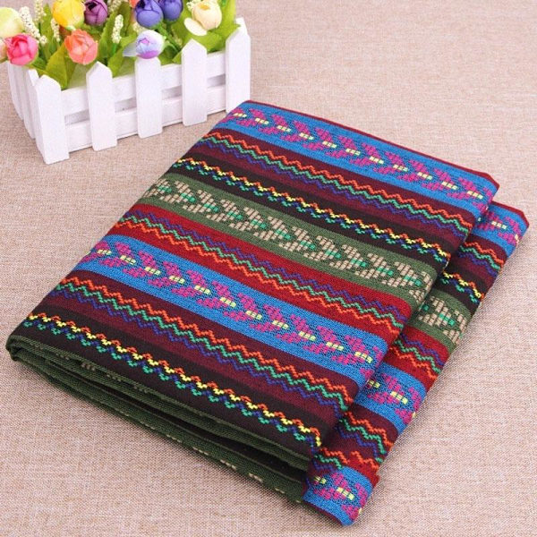 Boho Tribal Tyg Sömnad Bordsduk Soffa Kuddfodral Material Hantverk Like the picture 1