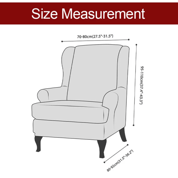 Lenestoltrekk Stretch Sofatrekk for Stue Møbelbeskytter Slitesterk Sofa med Elastisk Bunn Barn Color 3 Standard