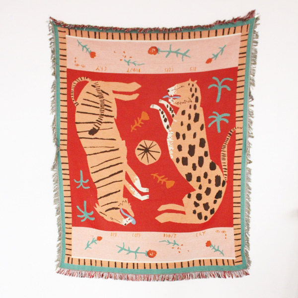 Afslappede Tæpper Tæppe Dekoration Sol Tæppe Tæppe Sofa Fritid Tæppe Enkelt Tapestry Sofa Tæppe Kastetæpper XT520-4 130X150CM