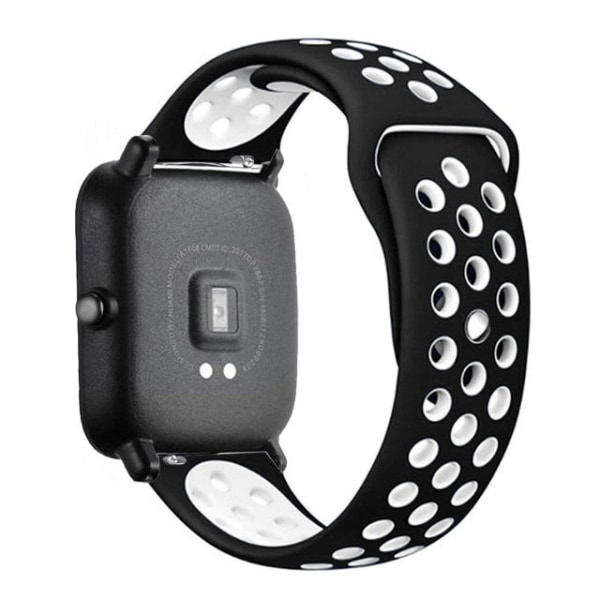 20mm/22mm silikonband för Amazfit GTS/2/2e/GTS2 Mini/GTR 42mm/47mm/GTR2/2e/stratos 2/3 Sportklocka Watch Amazfit bip-rem black-gray 22mm watch band